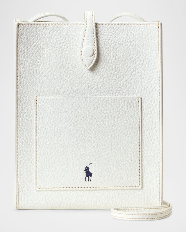 Polo Play Pebbled Leather Crossbody bAG